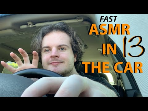 Fast & Aggressive ASMR in the Car 13 lofi Hand Sounds, Invisible triggers,Gripping&Scratching+Visual