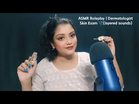 ASMR Roleplay | Dermatologist Skin Exam 🩺(layered sounds)