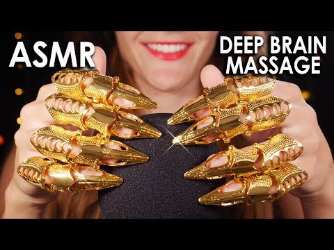 [ASMR] DEEP BRAIN MASSAGE with GOLD CLAWS  (No Talking) 4k