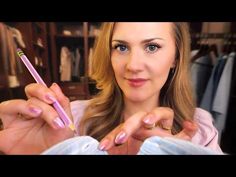 ASMR stylist perfects every detail • soft whispers