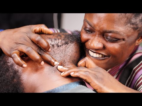 Deep ASMR ✨ Beard & Throat Massage | Intense Beard Scratching + Ingrown Hair Removal⚡️