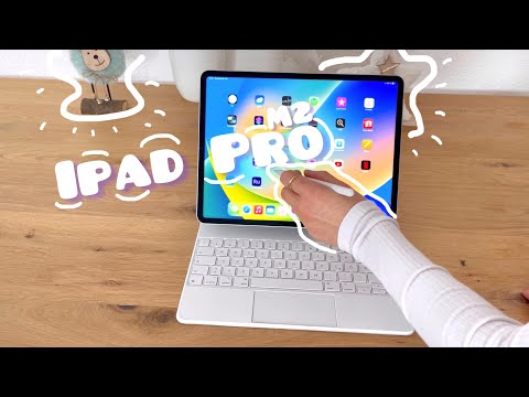 iPad Pro M2 | aesthetic unboxing | apple pencil 2 + magic keyboard & setup | ASMR