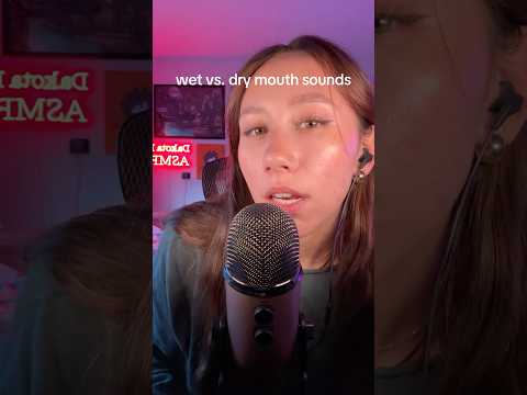 ASMR | Wet vs. Dry Mouth Sounds #asmr #asmrsounds #asmrtingles #mouthsounds #relaxing