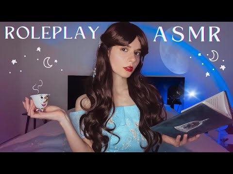 ASMR Roleplay - Belle Reads You A Story Before Bed 🥀 Beauty and The Beast Lecture 📖