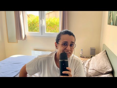ASMR | SUR MON LIT (au camping) BLABLA ET JE TE RACONTE MES VACANCES ☀️