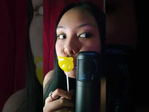 ASMR LOLLIPOP KISSING, PERSONAL ATTENTION, WHISPERS, SOFT SPOKEN, MOUTH SOUNDS, SMACKING, SUCKLING