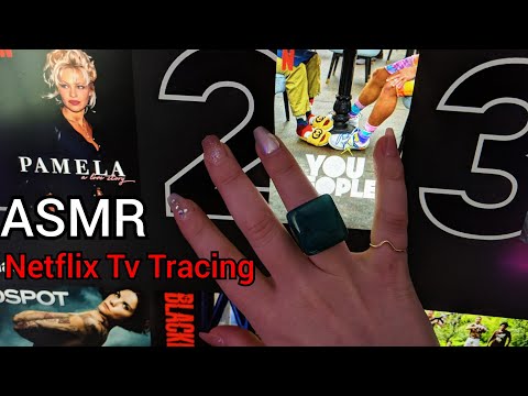 Netflix Tv Tracing ASMR (Fast Tracing and TV Screen Tapping)