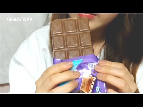 MILKA CHOCOLATE ASMR 밀카 오레오 초콜렛 이팅사운드 노토킹 쪼꼬 먹방 OREO No talking Eating Sounds Mukbang