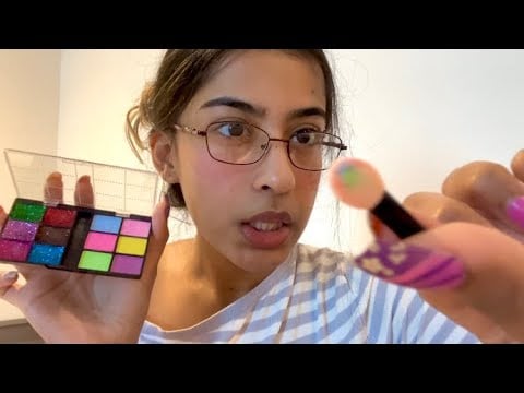 Day 1 ⭐️ doing ur makeup with FAKE products 💄 ASMR 