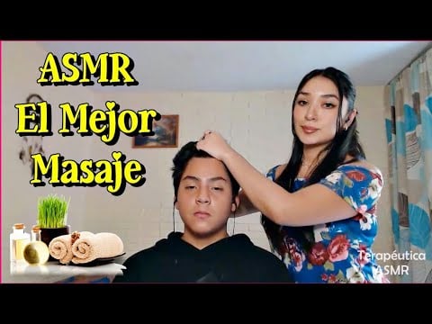 ASMR 😇😴 ‍MASAJE  PARA DORMIR /  Relaxing Massage Head & Shoulders💆‍💕