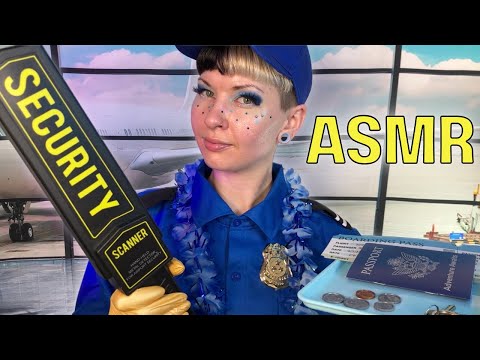 STOP RIGHT THERE‼️ TSA Security Search and Pat Down ✈️ Soft Spoken ASMR for Sleep, Focus or Relaxing