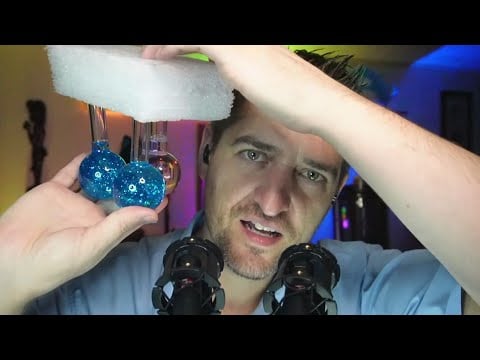 ASMR Counting ➕ Water Globes 💧 #MaleASMR #SleepAid #anticipation
