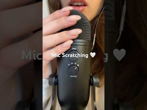 Mic Scratching 🤍 #asmr #asmrvideos #asmrtriggers #mictriggers #micscratching