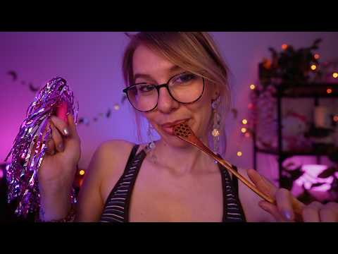 ASMR so you can focus.. on sleeping ⭐✨ (sleepy visuals, mouth & layered sounds)