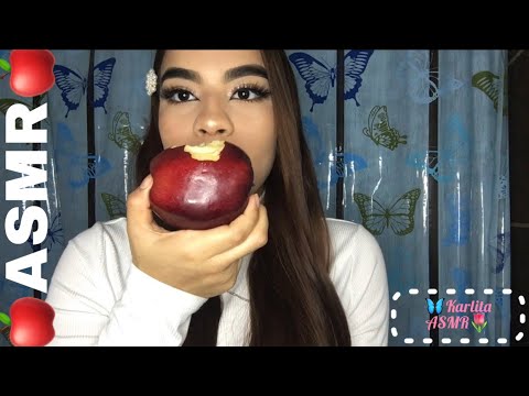 🍎ASMR🍎Comiendo manzana❤️¡súper relajante!