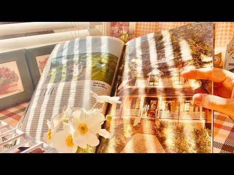 Asmr - relaxing page flip, Southern Living magazine; soft spoken comments