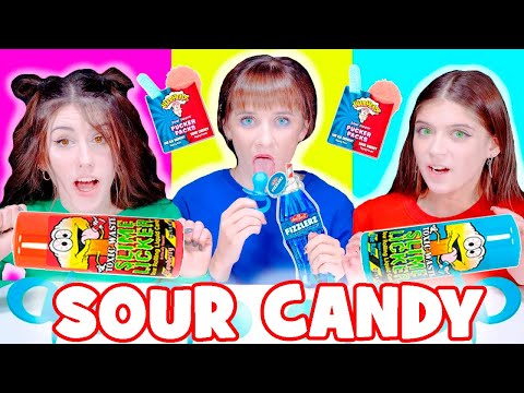 ASMR Very Sour Candy Eating Mukbang