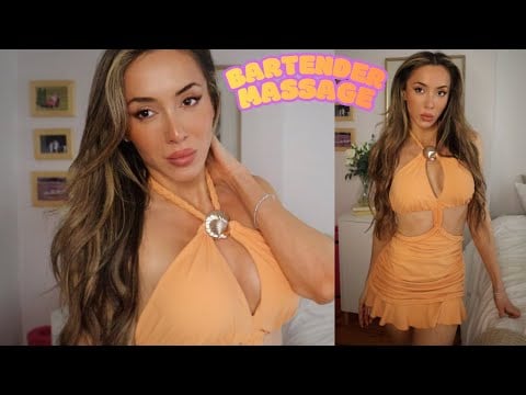 ASMR Flirty Bartender Gives You a MASSAGE | Whispered