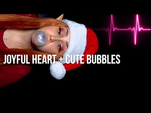 Santa's Elf Tests Out New Gum Flavors | ASMR Close Up Gum Chewing With Whispers & Irregular Heart