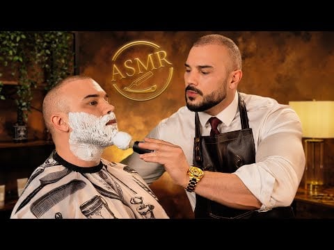 Gentleman's Barbershop ASMR 💈 Haircut and Massage for Sleep | Male Personal Attention | Safe Space