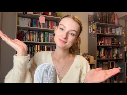 ASMR Balancing my Bookshelves for October! (Book tapping and close whispers) 