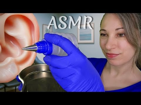 👂¿ Tapón de Oído? | Limpieza Deliciosa y Relajante | Roleplay médico para dormir | ASMR Clínica