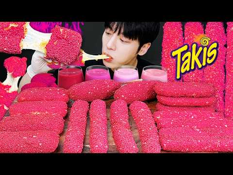 ASMR MUKBANG 직접 만든 타키스 대왕 가래떡 떡볶이 불닭볶음면 치즈스틱 핫도그 먹방 & 레시피 FIRE NOODLES AND Tteokbokki EATING SOUND!