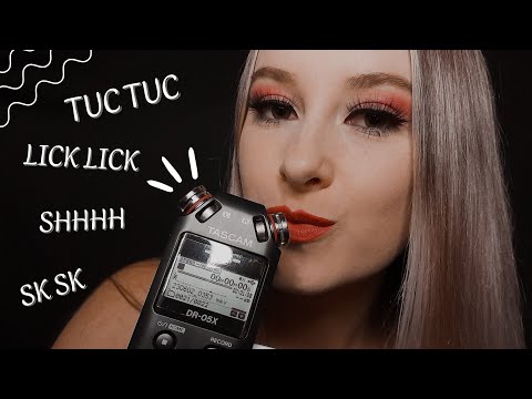 ASMR TUC TUC | LICK LICK | SHHH | SK SK | MOUTH SOUNDS E SONS DE CHUVA PARA DORMIR RÁPIDO