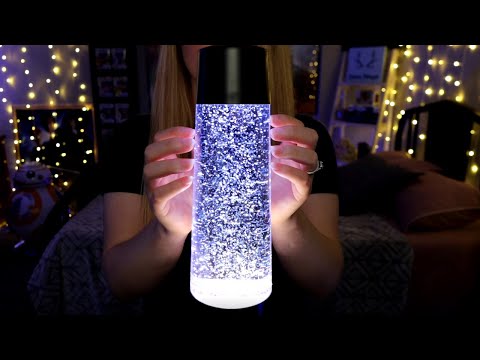 ASMR | Calming Glitter Lamp (Soft Tapping // Visually Pleasing)