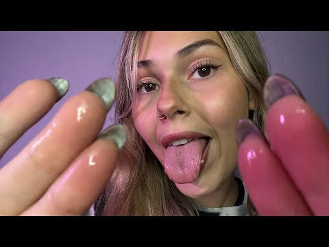 ASMR SLOW Spit Painting! (Intense TINGLES) 👅