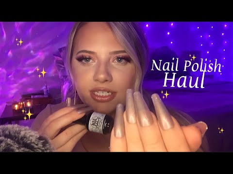 Asmr Nail Polish Haul | Tapping & Scratching 💅🏽