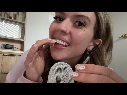 ASMR| Spooly Noms with Mouth Sounds & Teeth Tapping! (A little personal attention) 