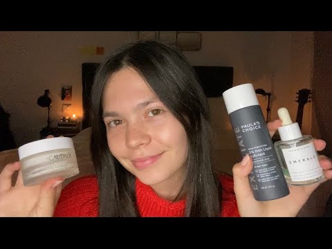 ASMR doing your skincare and pampering you to sleep!