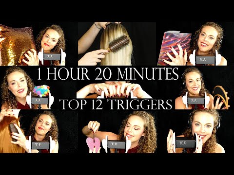 ASMR 💕 BEST Top 12 Triggers For Ultra Tingles ⚡ Over 1 Hour of Spine Tingling Sounds⚡