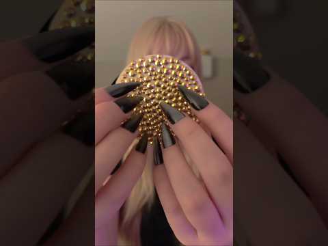 asmr rhinestone coaster scratching 🔮