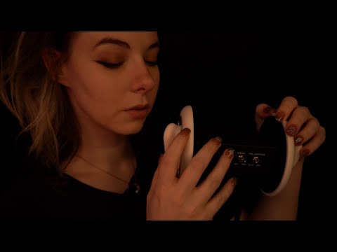 ASMR | super sensitive Dry Ear Massage & sleepy Whispering - ear to ear