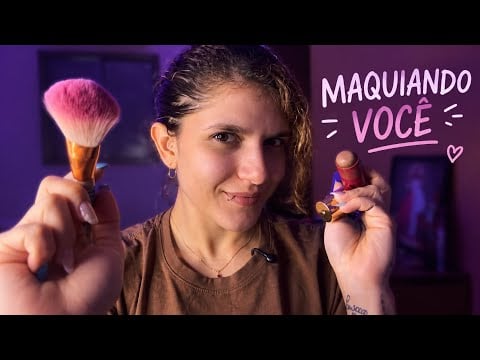✨ASMR✨Maquiando você homem 