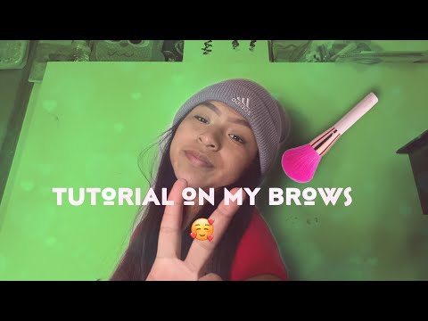 ASMR EYEBROW TUTORIAL 👀😍