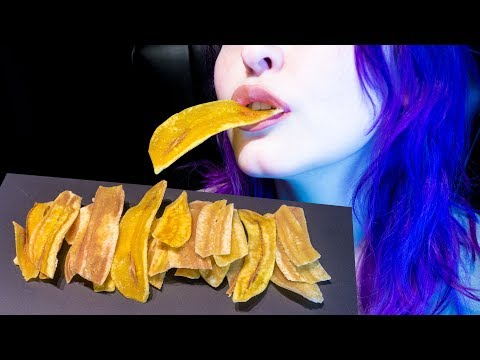 ASMR: Super Crispy & Salty Banana Chips | Indonesian Snack ~ Relaxing Eating Sounds [No Talking|V] 😻