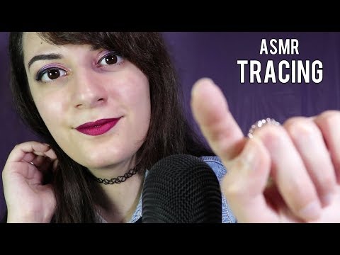 ASMR TRACING, Close up Whispering, Mouth Sounds| EL ASMR