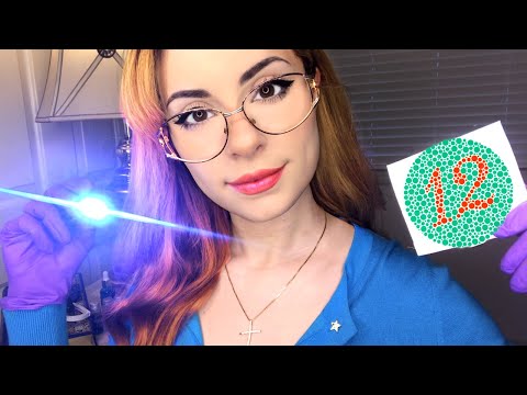 ASMR Unpredictable Eye Exam Roleplay 👀 Light Triggers, Orbital, Face Touching, Medical Soft Spoken