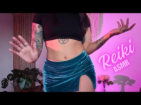 Reiki ASMR l finger fluttering l hand movements l hypnotic l no talking