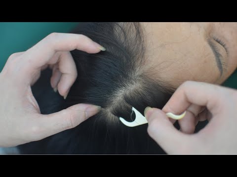 ASMR Real Person Hair Parting With Hair Sounds & Snoring, Breathing For Relieve Stress
