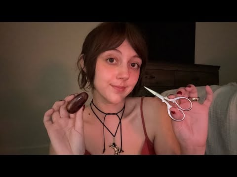 ASMR calming and grounding your energy 🌿🌳 cord cutting, energy scooping, hand movements 🧚🏼‍♀️