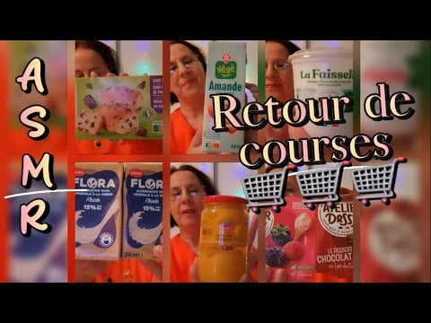Asmr français : Retour de courses 🛒🛒🛒