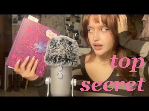 ASMR ITA💤 vi leggo il mio diario segreto🤭