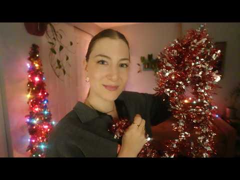 ASMR 🌧️ Decorate for Christmas with me!! 🎄Rainy