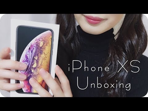 ［Non ASMR］iPhone XSが届いたので開封してみた♪タッピング & 囁き |音フェチ asmrちゃむ