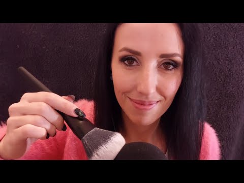 |Magyar ASMR| Piha-puha ecset a mikrofonon és az arcodon...😊 szájhangokkal, vizuális triggerekkel 😴