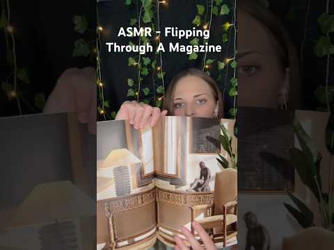 ASMR Magazine Flipping 📖✨ Satisfying Page Sounds #shorts